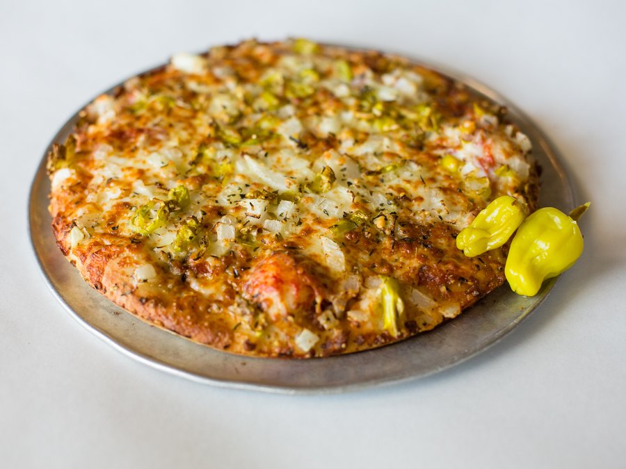 Pizza from Angelo's Express pizza in Taylorville, IL