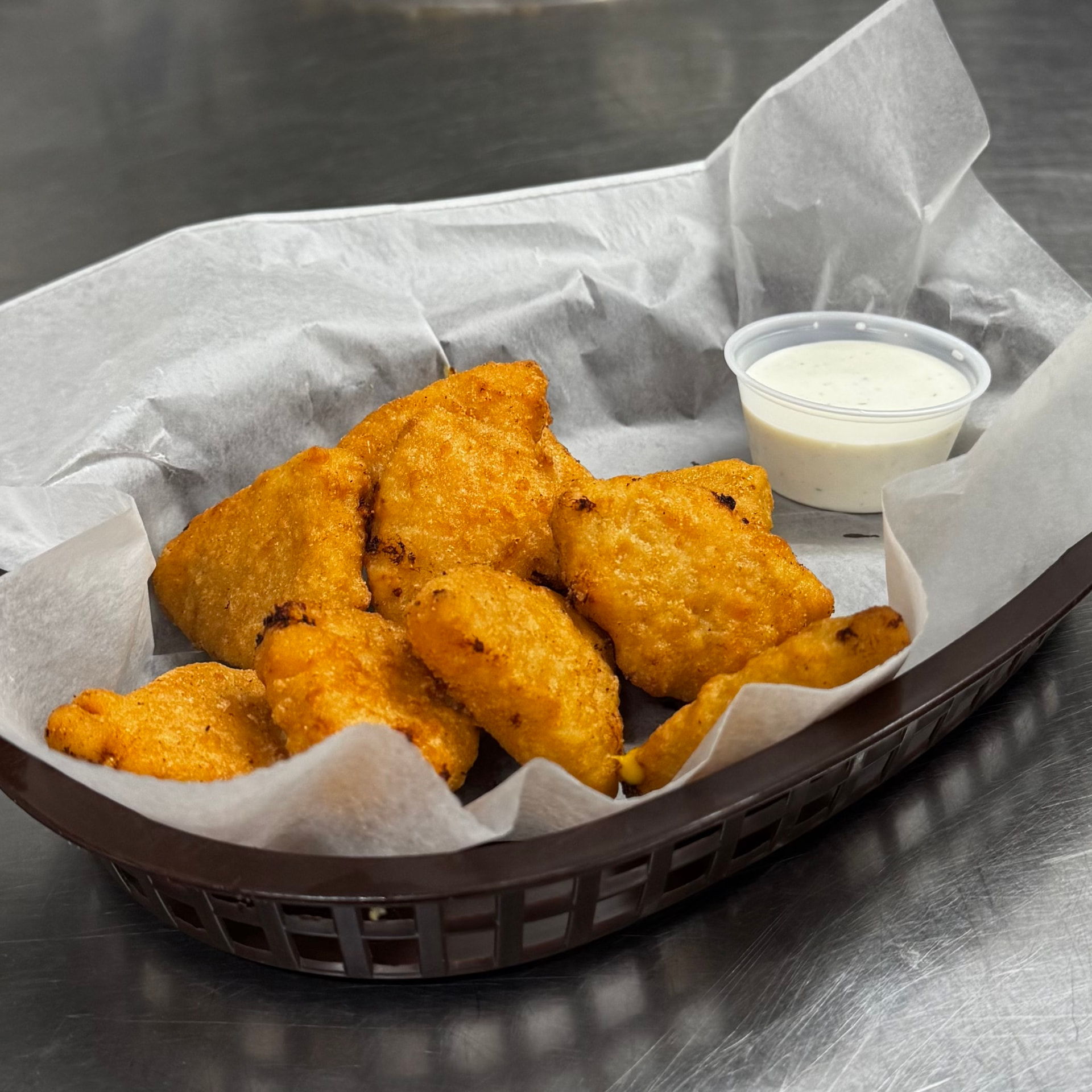 Macaroni Bites at Angelo's Express, Taylorville
