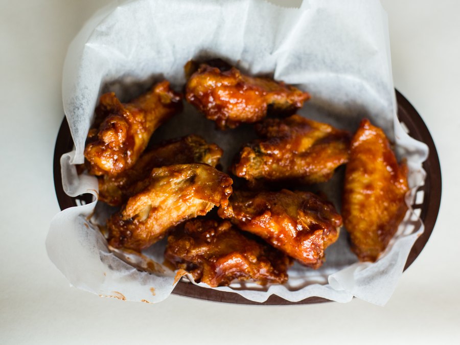 Wings from Angelo's Express pizza in Taylorville, IL